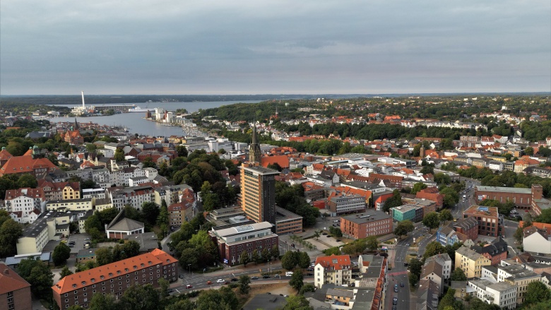 Blick über Flensburg Flensburg