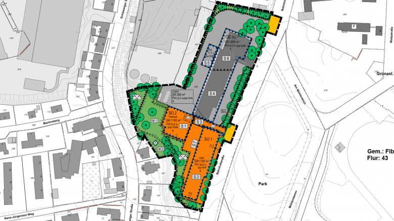 Bebauungsplan für die Flensburger Bahnhofstraße