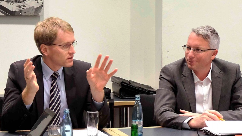 Daniel Günther und Arne Rüstemeier
