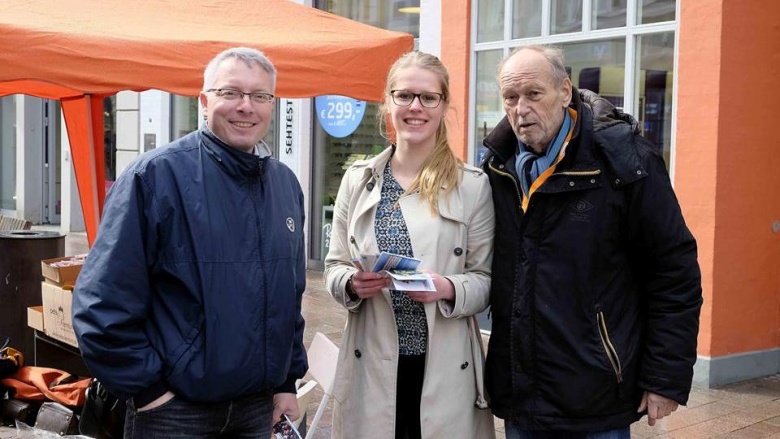 Informationsstand auf dem Holm