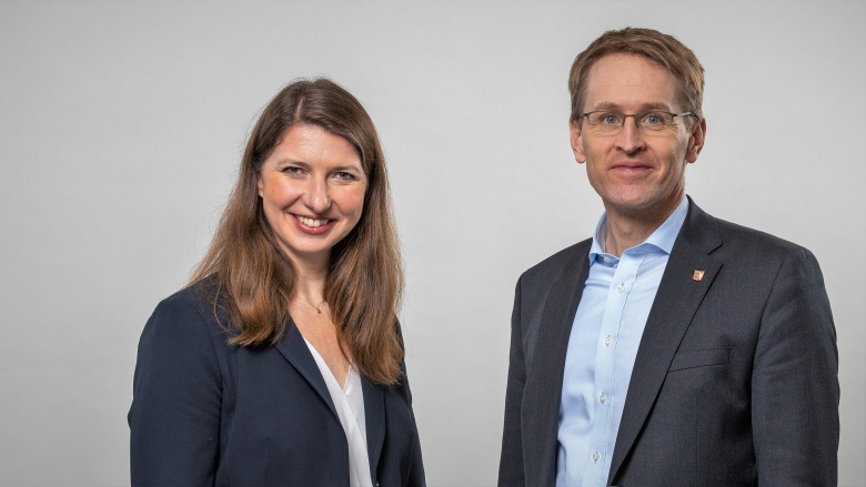 Uta Wentzel mit Daniel Günther