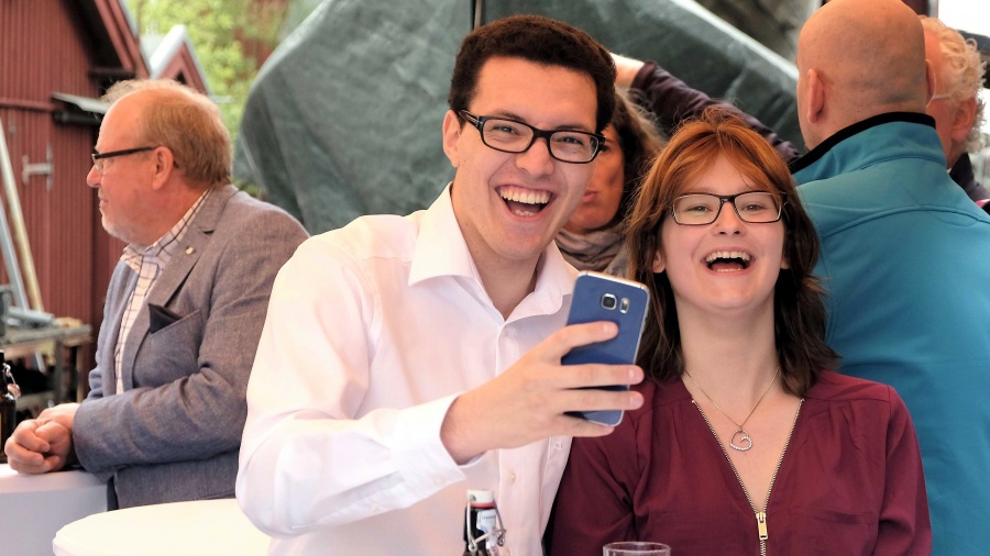Spaß hat's gemacht: Karim und Vanessa