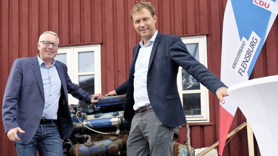 Stadtrat Stephan Kleinschmidt (rechts) und Kreisvorsitzender Arne Rüstemeier