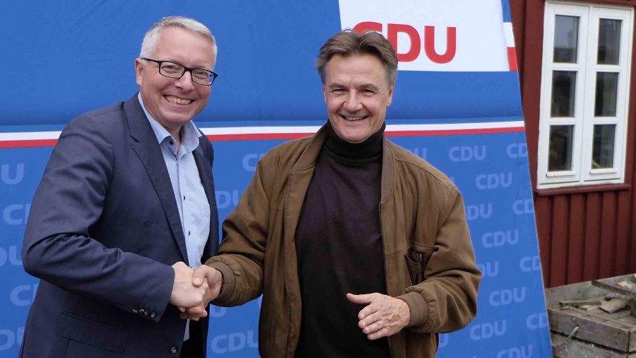 Mitgliederbeauftragter Karsten Sörensen mit Arne Rüstemeier