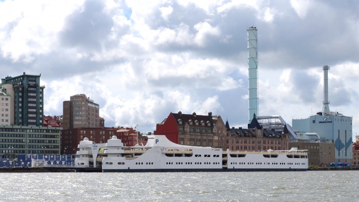 "Parkschiff": Dieses Beispiel liegt in Göteborg