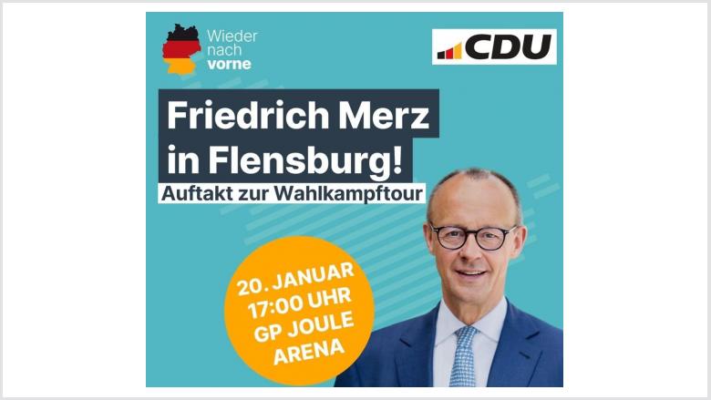 Flensburg Einlass: 16:00 Ihr Beginn: 17:00 Uhr Ende: ca. 19:00 Uhr Ort: Flensburg Termin 20.01.2025 17:00 bis 19:00 GP Joule Arena Campusallee 2 24943 Flensburg